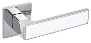 Ручка дверна GAVROCHE ZN 25 NIKEL CP W (хром/белый)